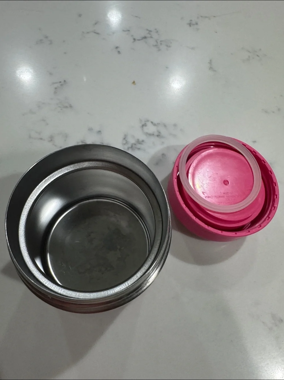 Hello Kitty Pink Stainless Steel Snack Container with Stars